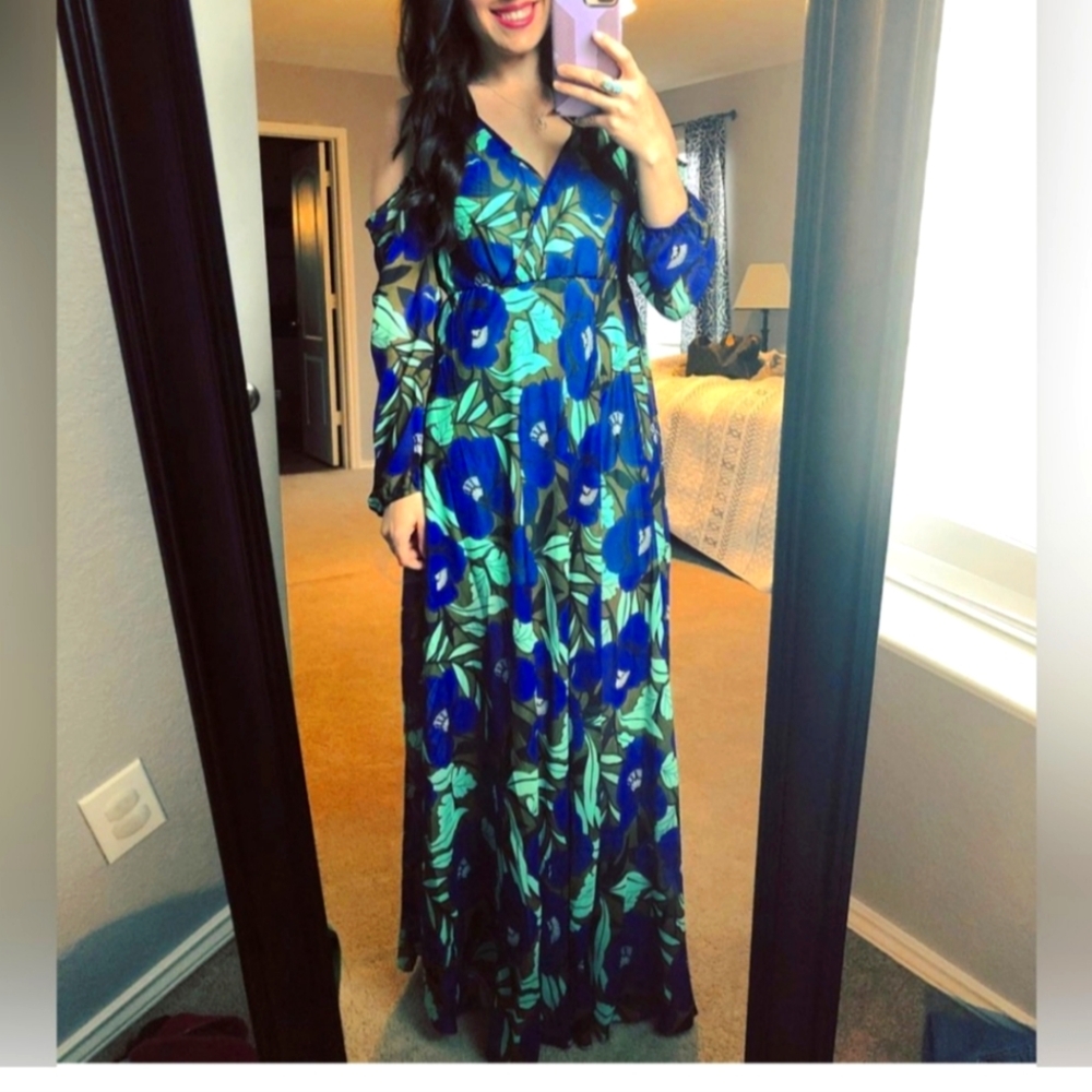Judith March Long Floral Maxi Dress Size S